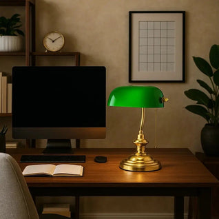 Lampe de Table Classique - Verre Antique | Emalda