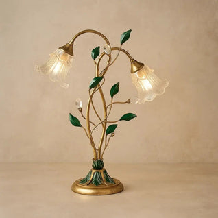 Lampe De Table Fleurie - Éclat Cristal | Floréna