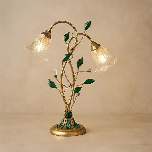 Lampe De Table Fleurie - Éclat Cristal | Floréna | Azeniah