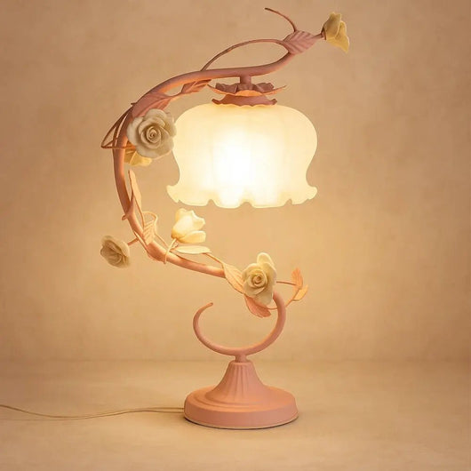 Lampe De Table Florale - Pétale Délicat | Rosalia | Azeniah