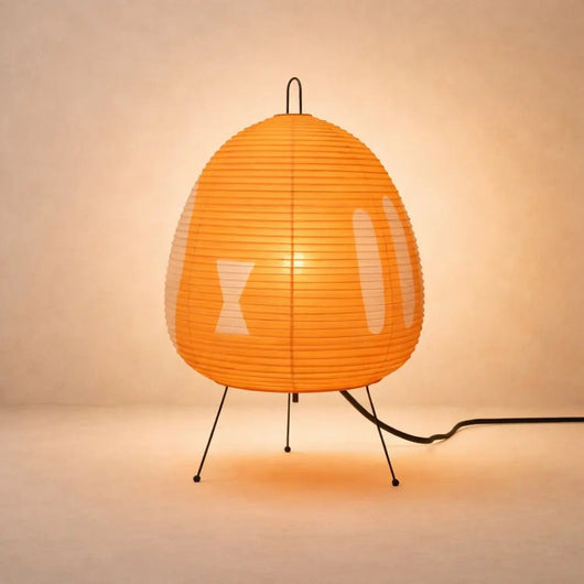 Lampe De Table Japonaise - Papier Tressé | Akolya - Lampe Azeniah