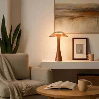 Lampe De Table Sans Fil - Poussière Diamant | Crysalia