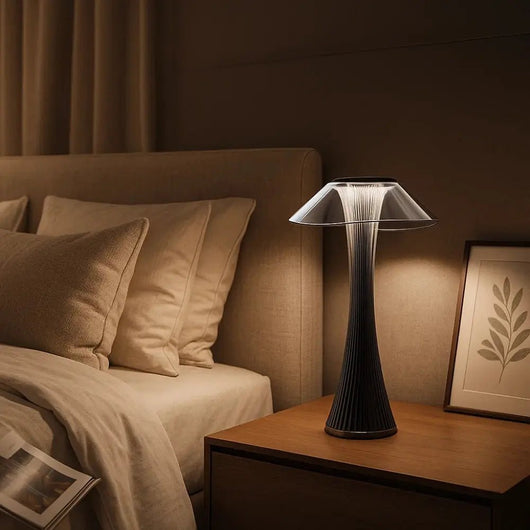 Lampe De Table Sans Fil - Poussière Diamant | Crysalia - vue 3 | Azeniah