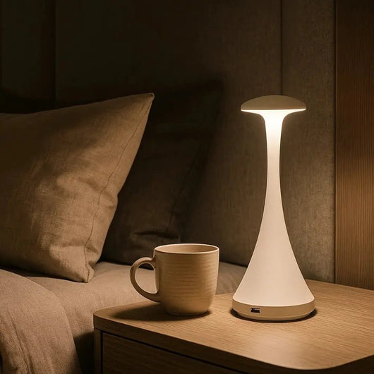 Lampe De Table Tactile - Socle Épuré | Elenara - vue 8 | Azeniah