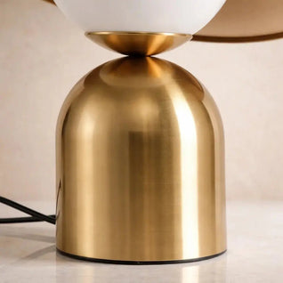 Lampe de Table Vintage - Verre Doré | Mycoris