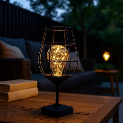 Lampe en Fer Forgé - Courbe Brute | Aeronia - vue 2 | Azeniah