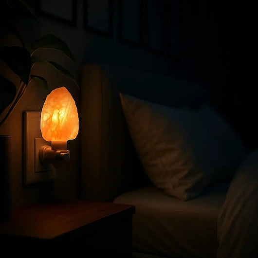 Lampe En Sel Himalaya - Éclat Minéral | Lioria - vue 2 | Azeniah