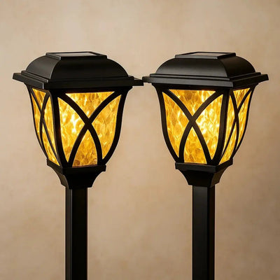Lampe Extérieur Solaire - Verre Ambré | Solarina - vue 7 | Azeniah