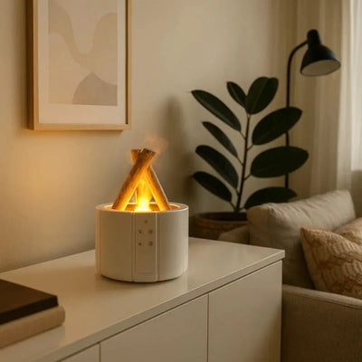 Lampe Humidificateur Flamme - Halo Doux | Pyrénis - vue 3 | Azeniah