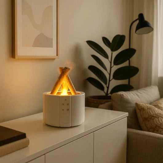 Lampe Humidificateur Flamme - Halo Doux | Pyrénis - vue 3 | Azeniah