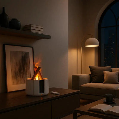 Lampe Humidificateur Flamme - Halo Doux | Pyrénis - vue 4 | Azeniah