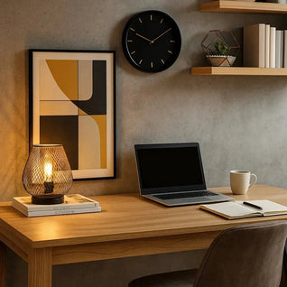 Lampe Portable Sans Fil - Trame Dorée | Dorénia