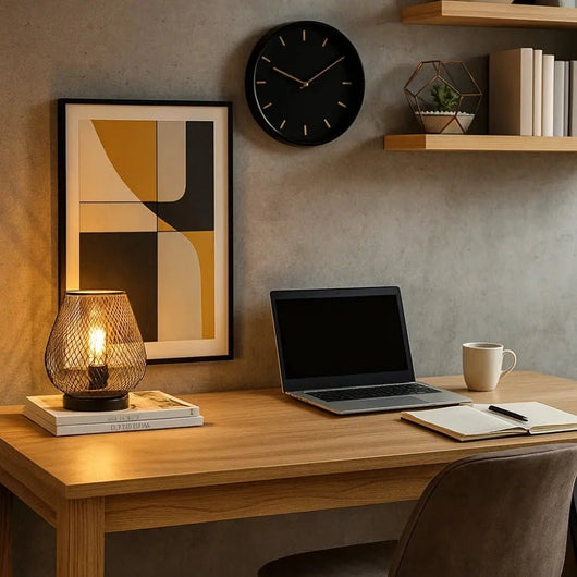 Lampe Portable Sans Fil - Trame Dorée | Dorénia - vue 4 | Azeniah