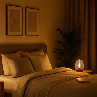 Lampe Portable Sans Fil - Trame Dorée | Dorénia - vue 2 | Azeniah
