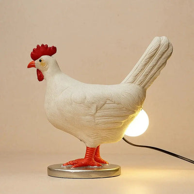 Lampe Poule Décorative - Résine Champêtre | Gallivana | Azeniah