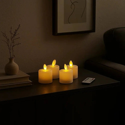Lampe Rechargeable Bougie - Cire Réaliste | Luminia - vue 4 | Azeniah
