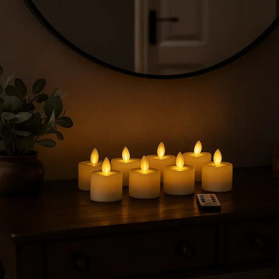Lampe Rechargeable Bougie - Cire Réaliste | Luminia - vue 5 | Azeniah
