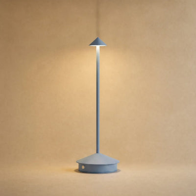 Lampe Sans Fil Chapeau Aluminium Mat, Ø 10,5 x H 30 cm Yuzana - Azeniah