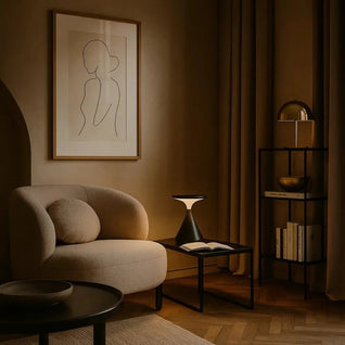 Lampe Sans Fil Pour Table - Forme Sablée | Aleris