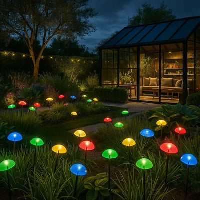 Lampe Solaire Extérieur Jardin - Courbe Naturelle | Glovar - vue 3 | Azeniah