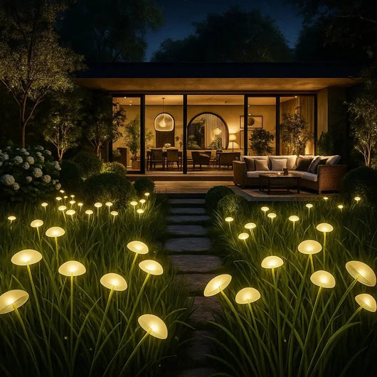 Lampe Solaire Extérieur Jardin - Courbe Naturelle | Glovar - vue 4 | Azeniah