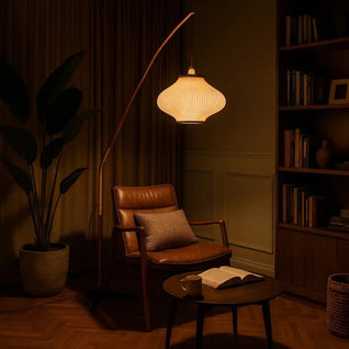 Lampe Sur Pied Salon - Courbe Métallique | Eldorin