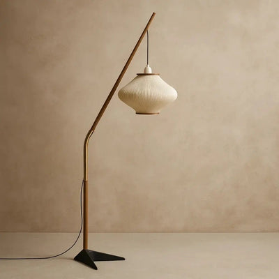 Lampe Sur Pied Salon - Courbe Métallique | Eldorin | Azeniah