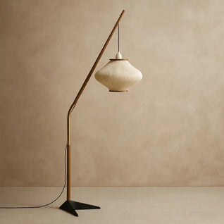 Lampe Sur Pied Salon - Courbe Métallique | Eldorin