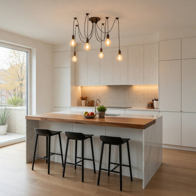Luminaire Led Suspension - Cadre Industriel | Loctera - vue 3 | Azeniah
