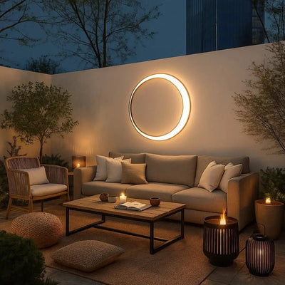 Luminaire Mural Extérieur - Anneau Lunaire | Lumira - vue 4 | Azeniah