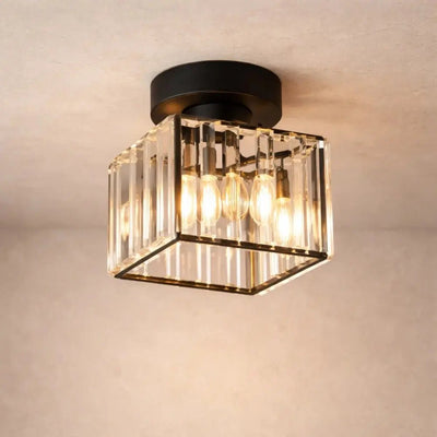 Luminaire Plafond En Verre - Ombre Douce | Lyreva - vue 2 | Azeniah