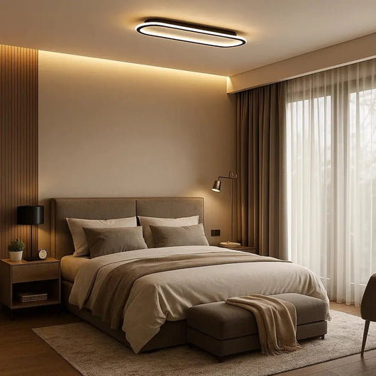 Luminaire Plafond Led - Trait Lumineux | Lymora - vue 4 | Azeniah