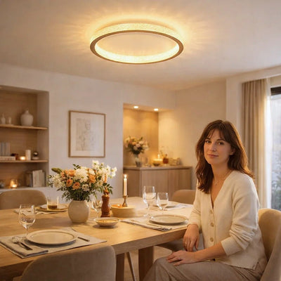 Luminaire Plafond Salon - Voile Lumineux | Calymera - vue 2 | Azeniah