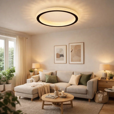 Luminaire Plafond Salon - Voile Lumineux | Calymera - vue 3 | Azeniah