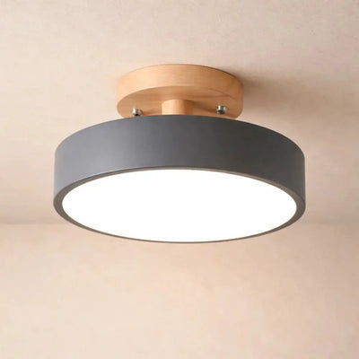 Luminaire Plafonnier Bois - Disque Naturel | Noralia - vue 3 | Azeniah
