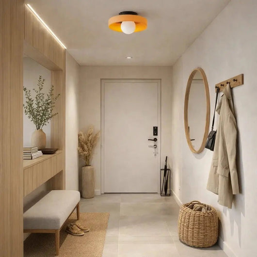 Luminaire Plafonnier LED - Globe Doré | Heliosca - vue 5 | Azeniah