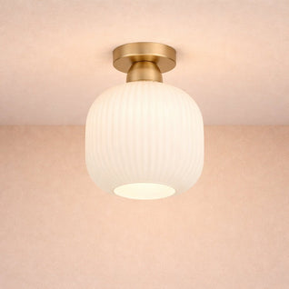Luminaire Plafonnier LED - Verre Ondulé | Aurelva