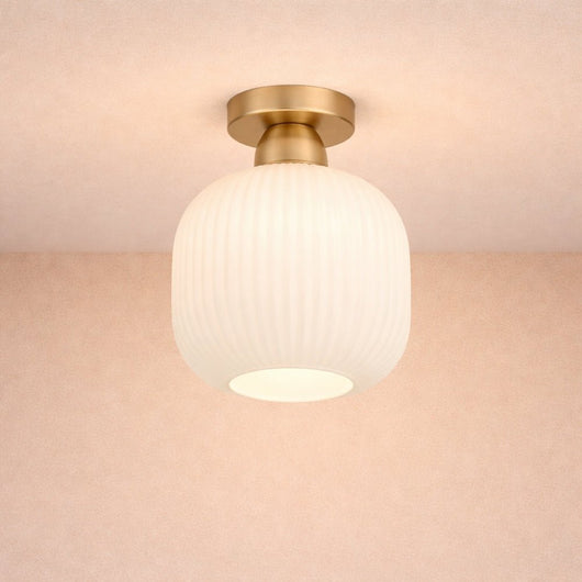 Luminaire Plafonnier LED - Verre Ondulé | Aurelva - vue 4 | Azeniah