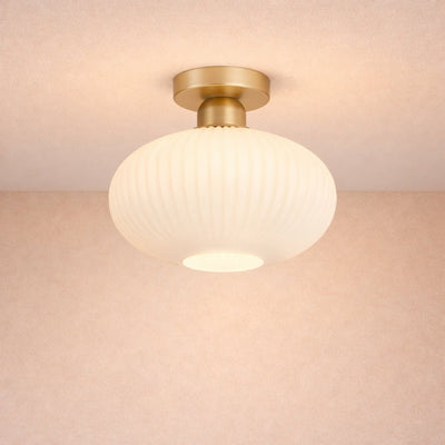 Luminaire Plafonnier LED - Verre Ondulé | Aurelva | Azeniah