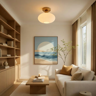 Luminaire Plafonnier LED - Verre Ondulé | Aurelva