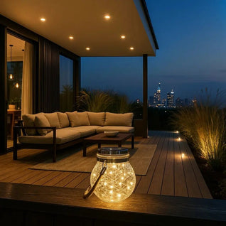 Luminaire Solaire Extérieur - Verre Craquelé | Solara