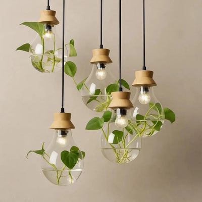 Luminaire Suspendu Lampe - Verre Végétal | Botanya - vue 2 | Azeniah