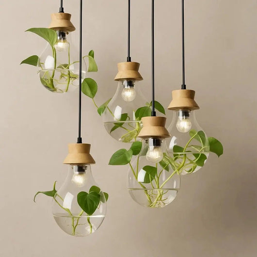 Luminaire Suspendu Lampe - Verre Végétal | Botanya - vue 2 | Azeniah