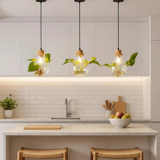 Luminaire Suspendu Lampe - Verre Végétal | Botanya