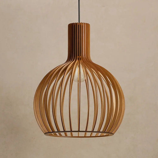Luminaire Suspension Bois - Fibre Naturelle | Foresta | Azeniah