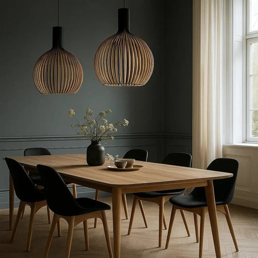 Luminaire Suspension Bois - Fibre Naturelle | Foresta - vue 5 | Azeniah