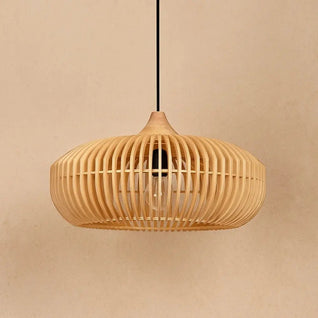 Luminaire Suspension Bois - Voile Tressé | Japana
