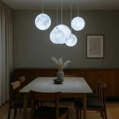 Luminaire Suspension Boule - Globe Céleste | Celestra - vue 4 | Azeniah