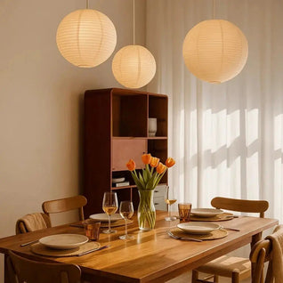 Luminaire Suspension Boule - Voile Tissé | Karya