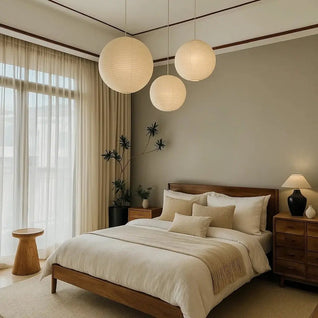 Luminaire Suspension Boule - Voile Tissé | Karya